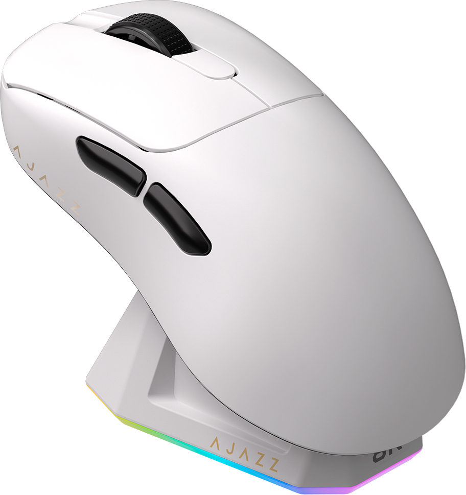 Мышь беспроводная игровая Ajazz AJ179PRO -3 Mod-White-Pixart 3395-8K (AJ179-PRO-W) - Фото 1