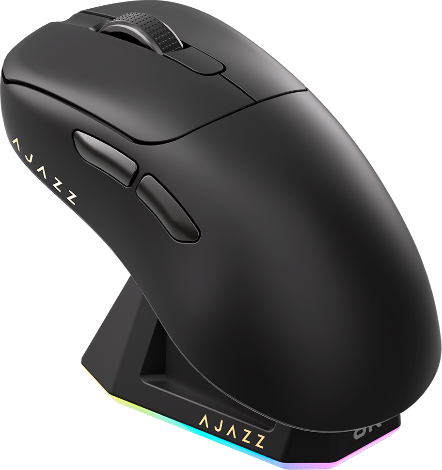 Миша бездротова ігрова Ajazz AJ179PRO -3 Mod-Black-Pixart 3395-8K (AJ179-PRO-B) - Фото 1