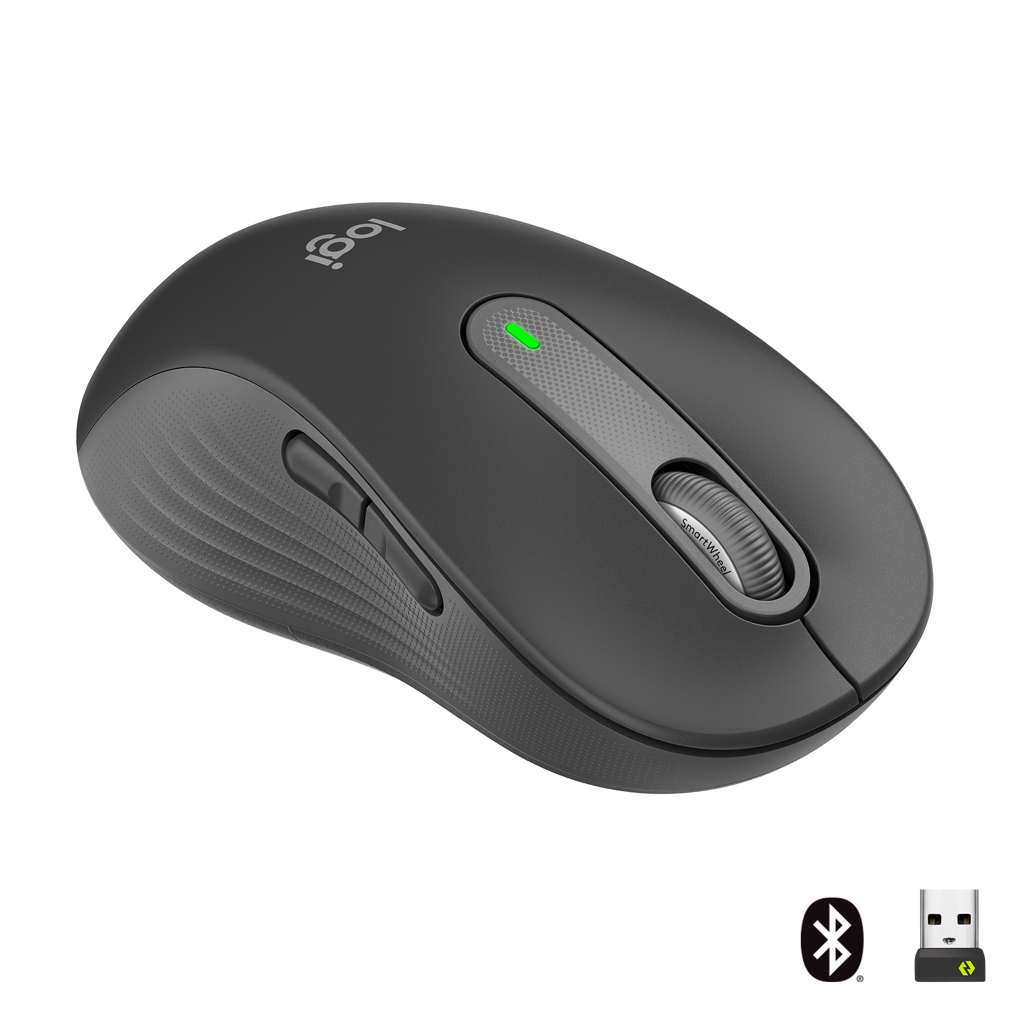 Уценка - Мышь беспроводная Logitech Signature M650 L Left Wireless Mouse Graphite (910-006239) - Фото 1