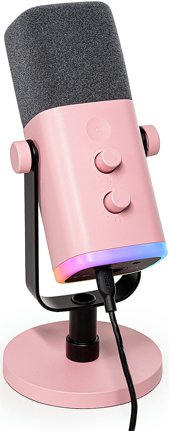 Микрофон для компьютера проводной Fifine AM8P USB/XLR Pink - Фото 1