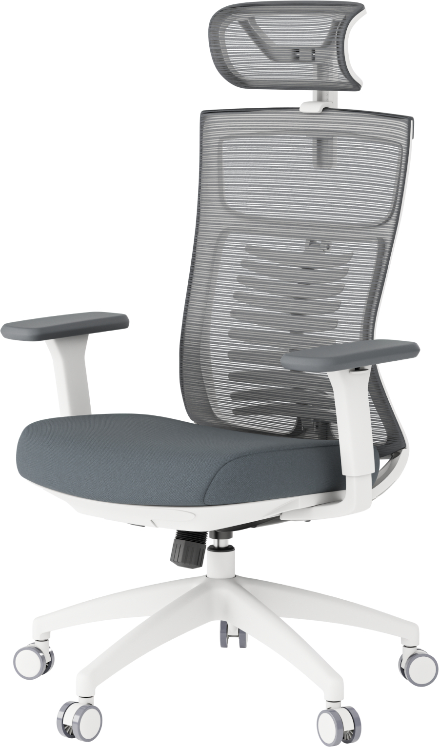 Кресло офисное OfficePro Balance (OC550-W-DG-DG) White/Dark Gray - Фото 1