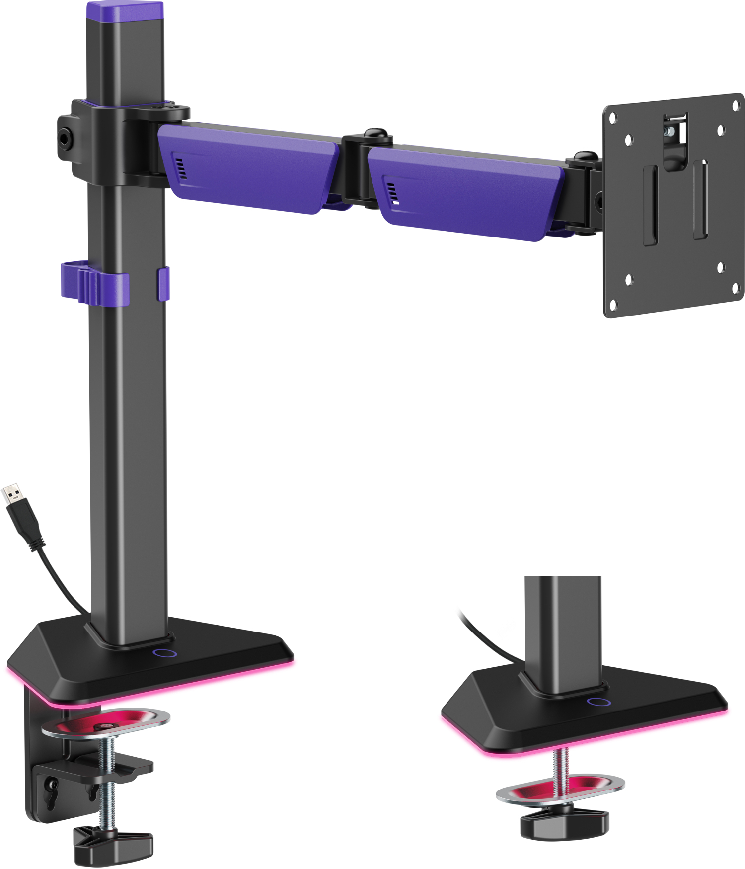 Крепление настольное GamePro MAG101V Black/Violet - Фото 1