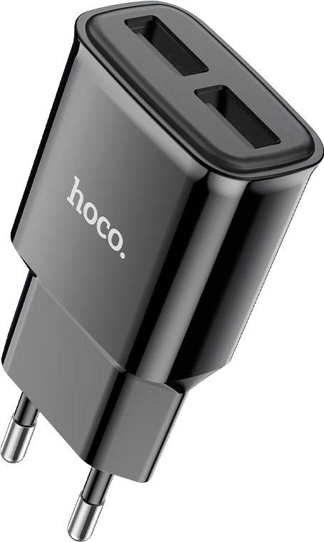 Сетевое зарядное устройство HOCO C88A 12W Black (6931474749482) - Фото 1
