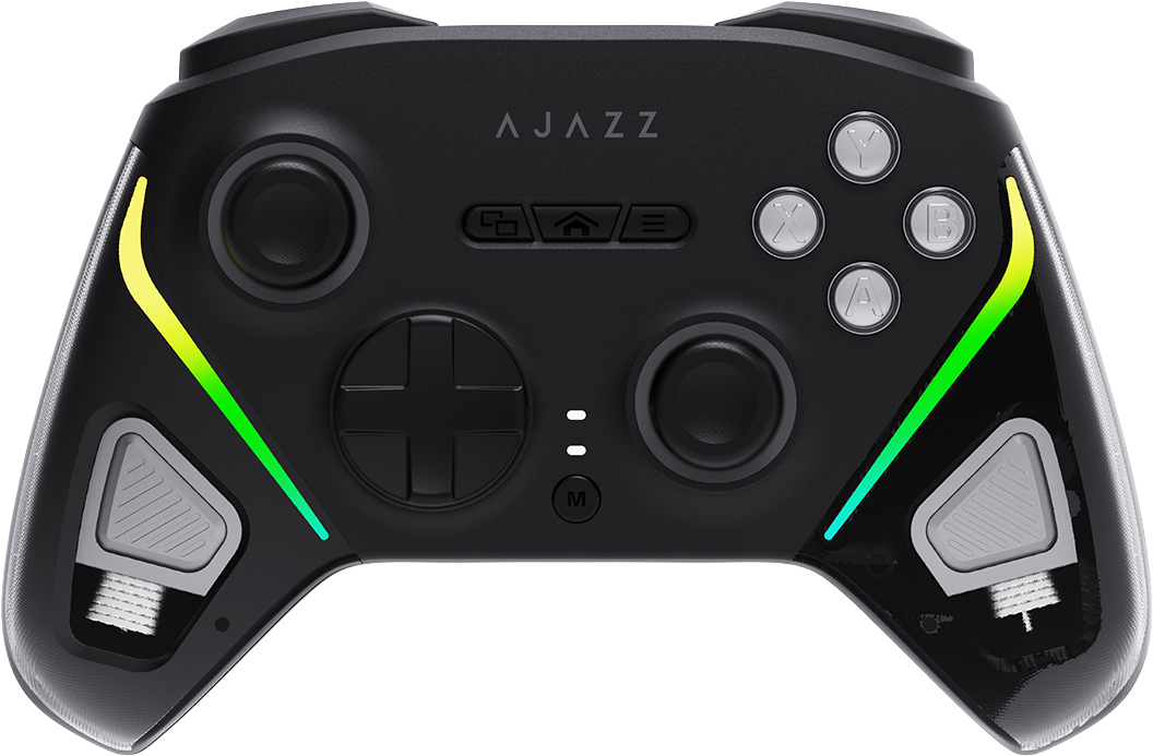 Геймпад Ajazz 2.4G/BT/USB (Switch/PC/iOS/Android) RGB Black (GP100-B) - Фото 1