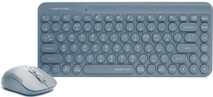 Клавиатура+мышь беспроводная A4tech FG3200 Air2 (Blue) - Фото 1