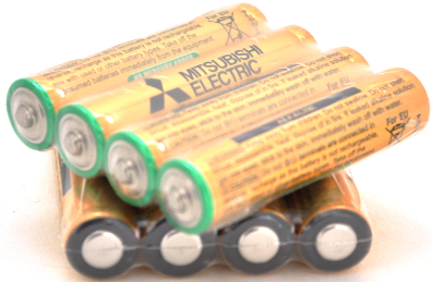 Батарейка тип AAA Mitsubishi 1.5V AAA/LR03, 4S (MS/LR03GK/4SNBC) - Фото 1