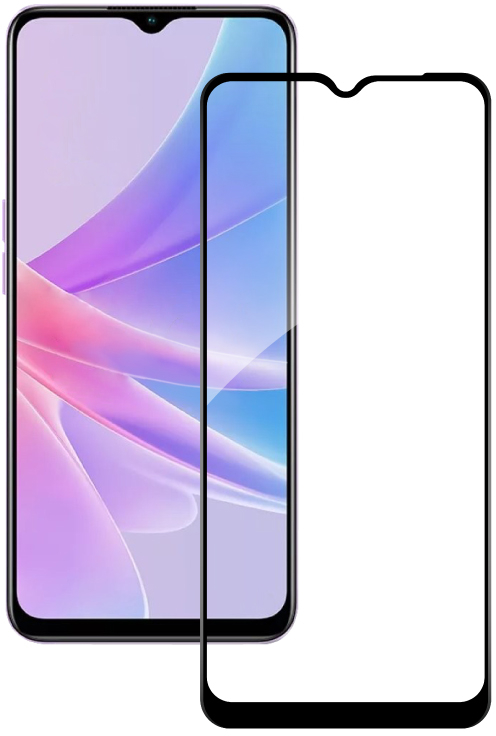 Защитное стекло для смартфона ACCLAB Full Glue for Oppo A58 4G Black (1283126583452) - Фото 1