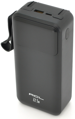 Батарея мобильная ACL Powerbank PW-22 30000mAh PD 22.5W Black (ACLPW-22) - Фото 1