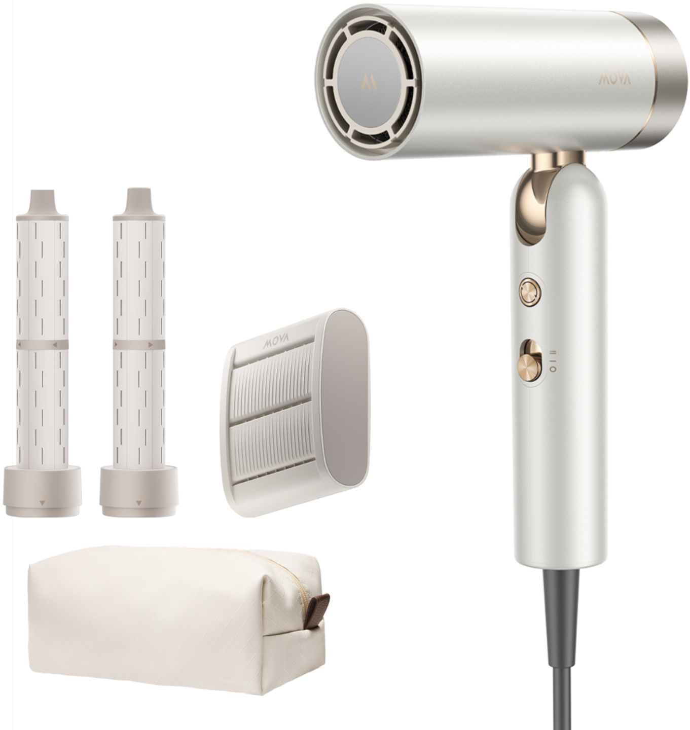 Фен Mova Flip10 White (AMFL10-WH) - Фото 1