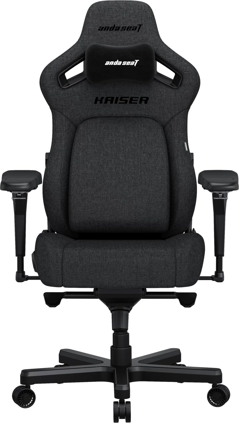 Кресло для геймеров Anda Seat Kaiser 4 Size XL Dark Gray Linen Fabric (AD12YDDC-XLL-20-GB-CF) - Фото 1