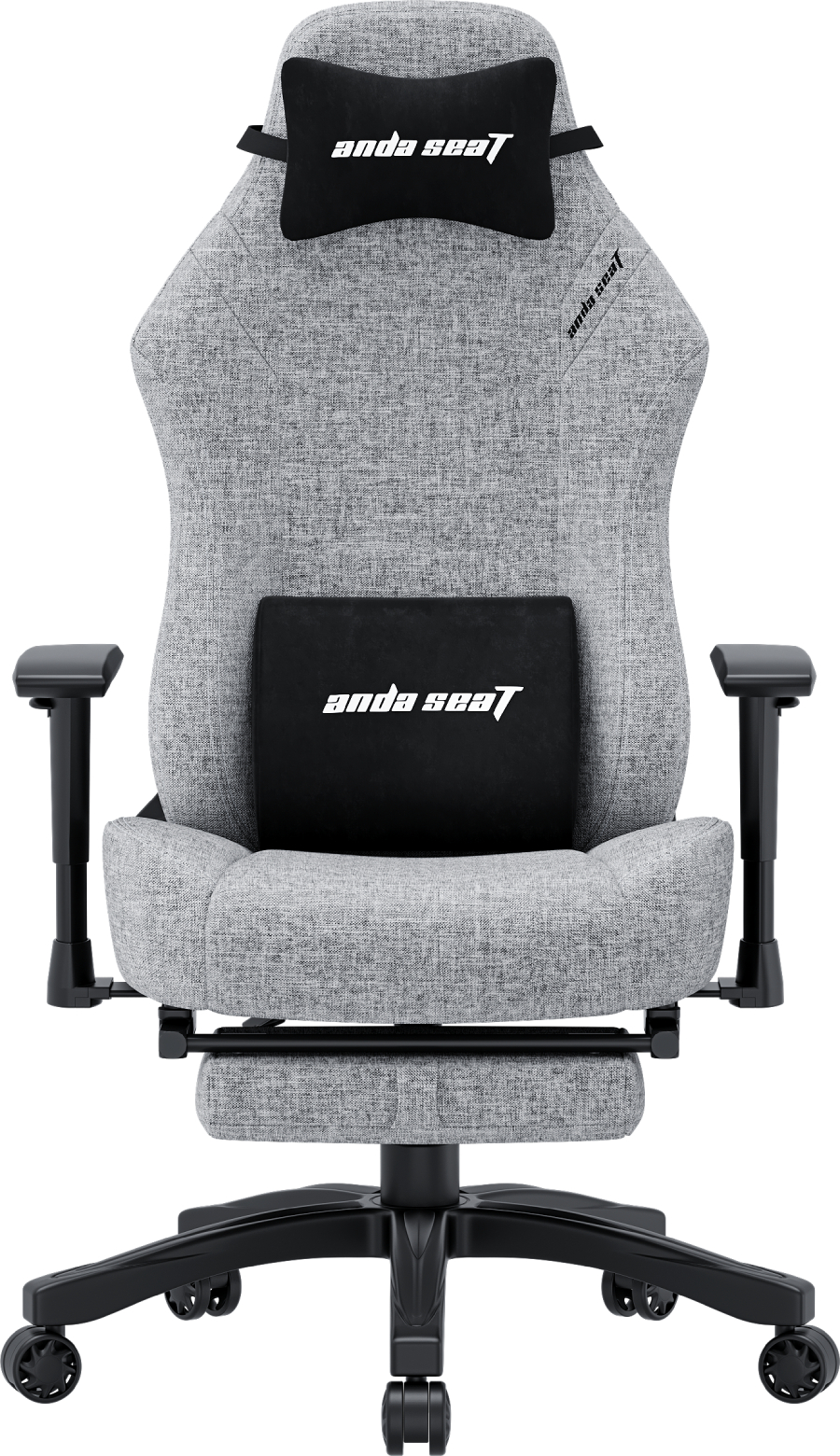 Кресло для геймеров Anda Seat Luna Pro Size L Gray Fabric (AD18T-44-G-F) - Фото 1