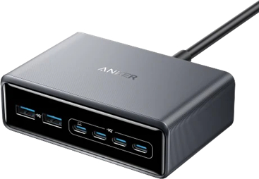 Сетевое зарядное устройство Anker GaNPrime Charger - 200W, 4xUSB-C PD & 2xUSB-A Black (A2683341) - Фото 1