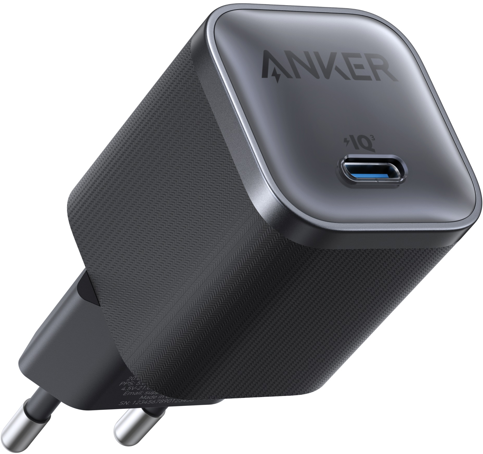 Сетевое зарядное устройство Anker Nano Charger 45W USB-C Black (A2692L11) - Фото 1