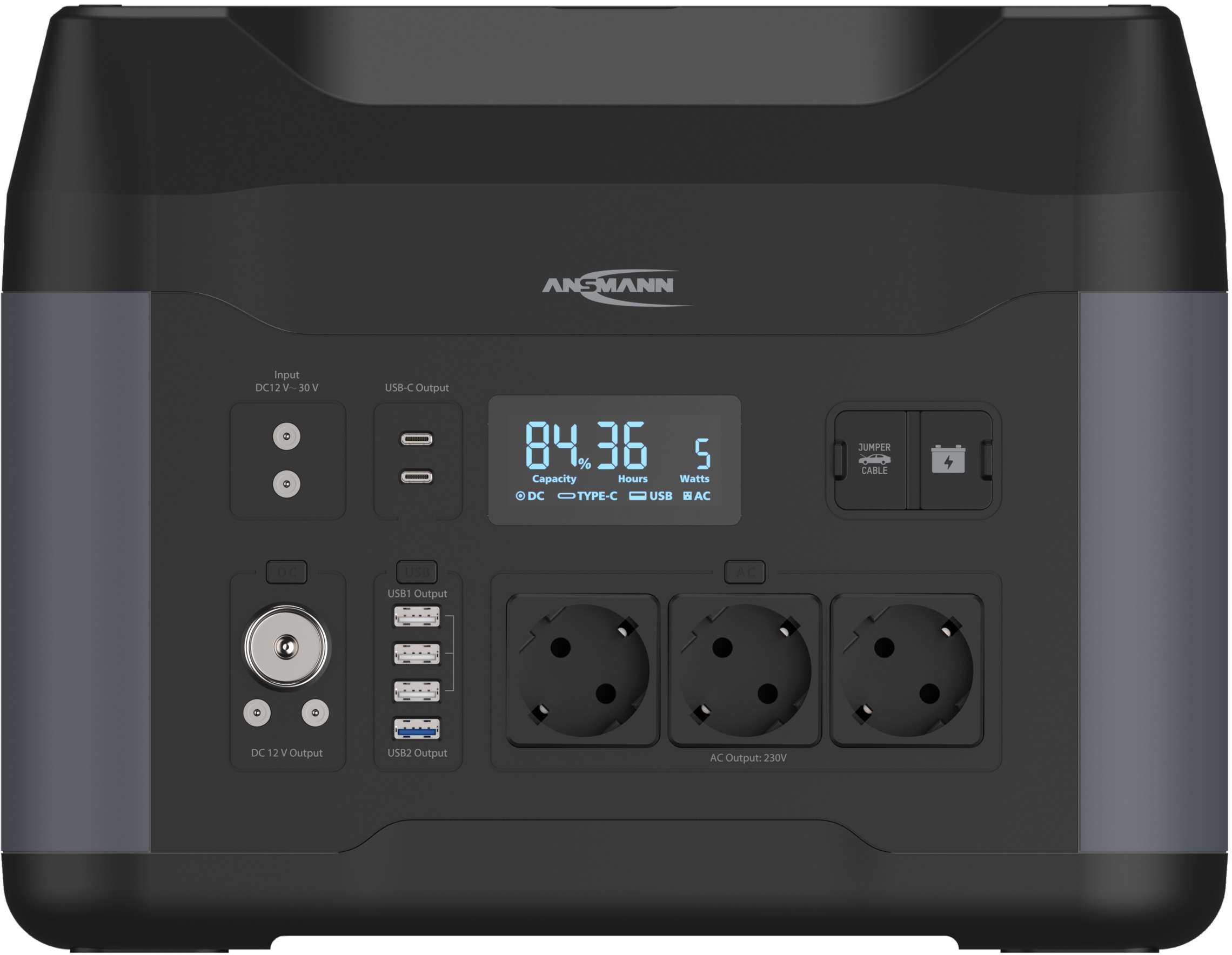 Зарядная станция универсальная Ansmann PS2200AC-2200W-1408Wh-cb - Фото 1