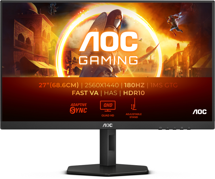 Монитор игровой AOC Q27G4XN Black - Фото 1