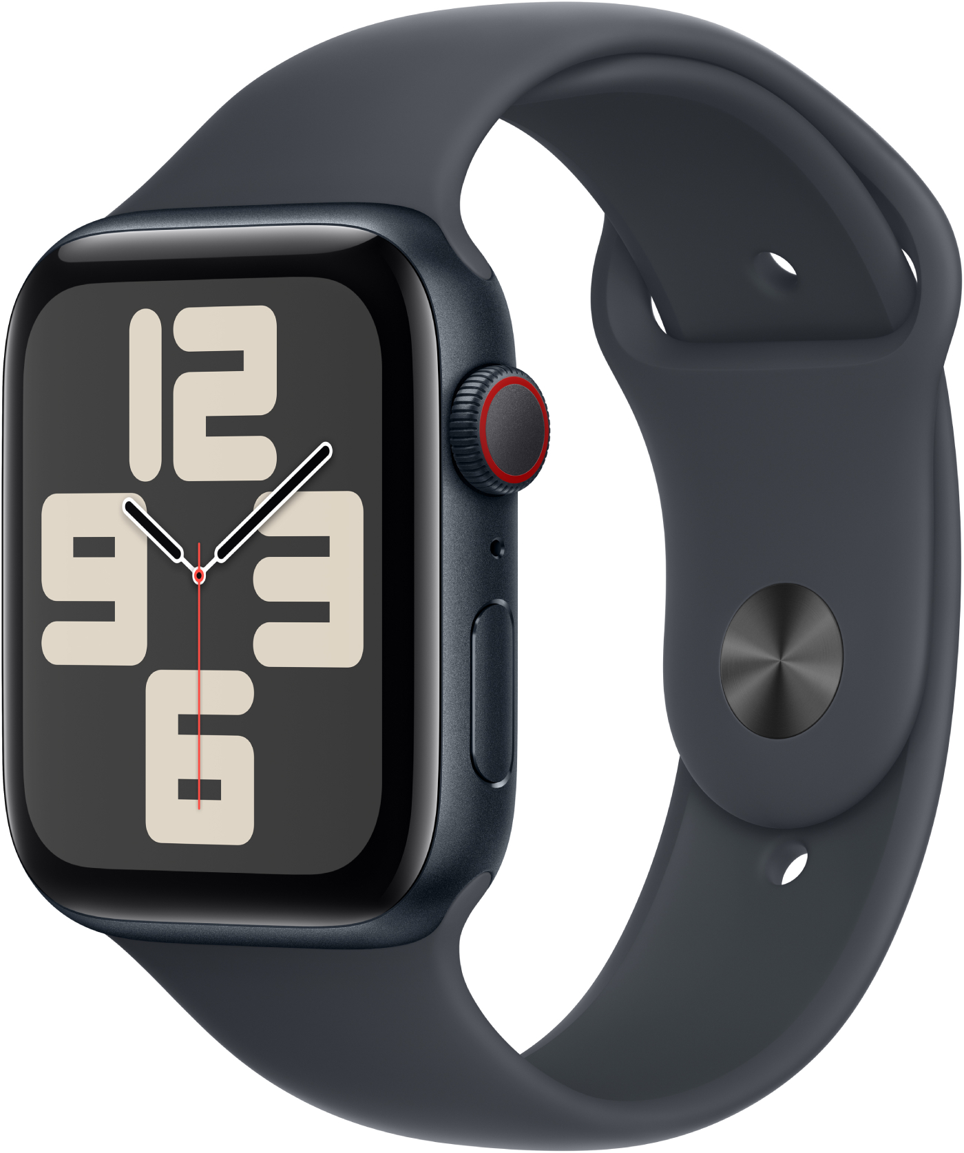 Смарт-часы Apple Watch SE GPS + eSIM 44mm Midnight Aluminium Case with Midnight Sport Band - S/M - Фото 1