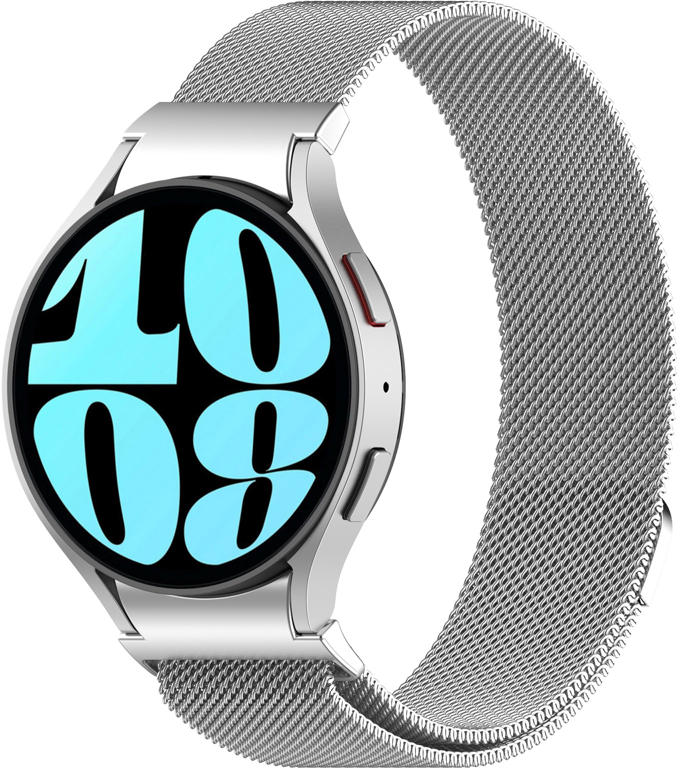 Ремешок для смарт-часов Armorstandart Milanese Magnetic for Samsung Galaxy Watch 7 / FE / 6 / 6 Classic / 5 / 5 Pro / 4 / 4 Classic Silver (ARM86845) - Фото 1