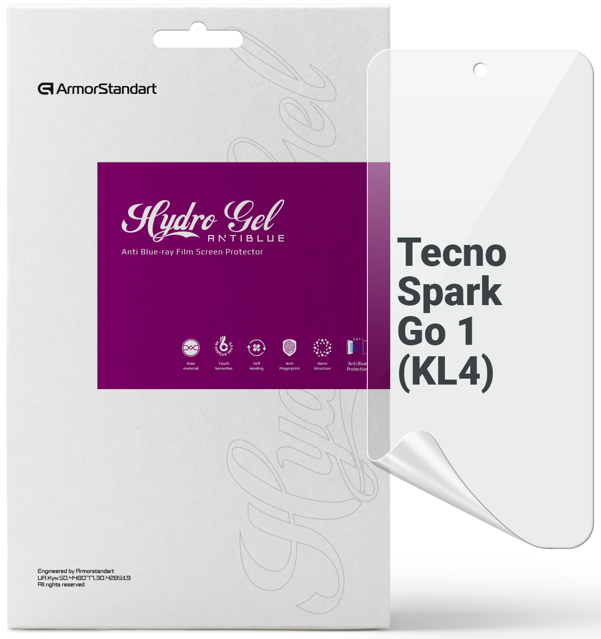 Защитная пленка для смартфона Armorstandart Anti-Blue for Tecno Spark Go 1 (KL4) (ARM81166) - Фото 1