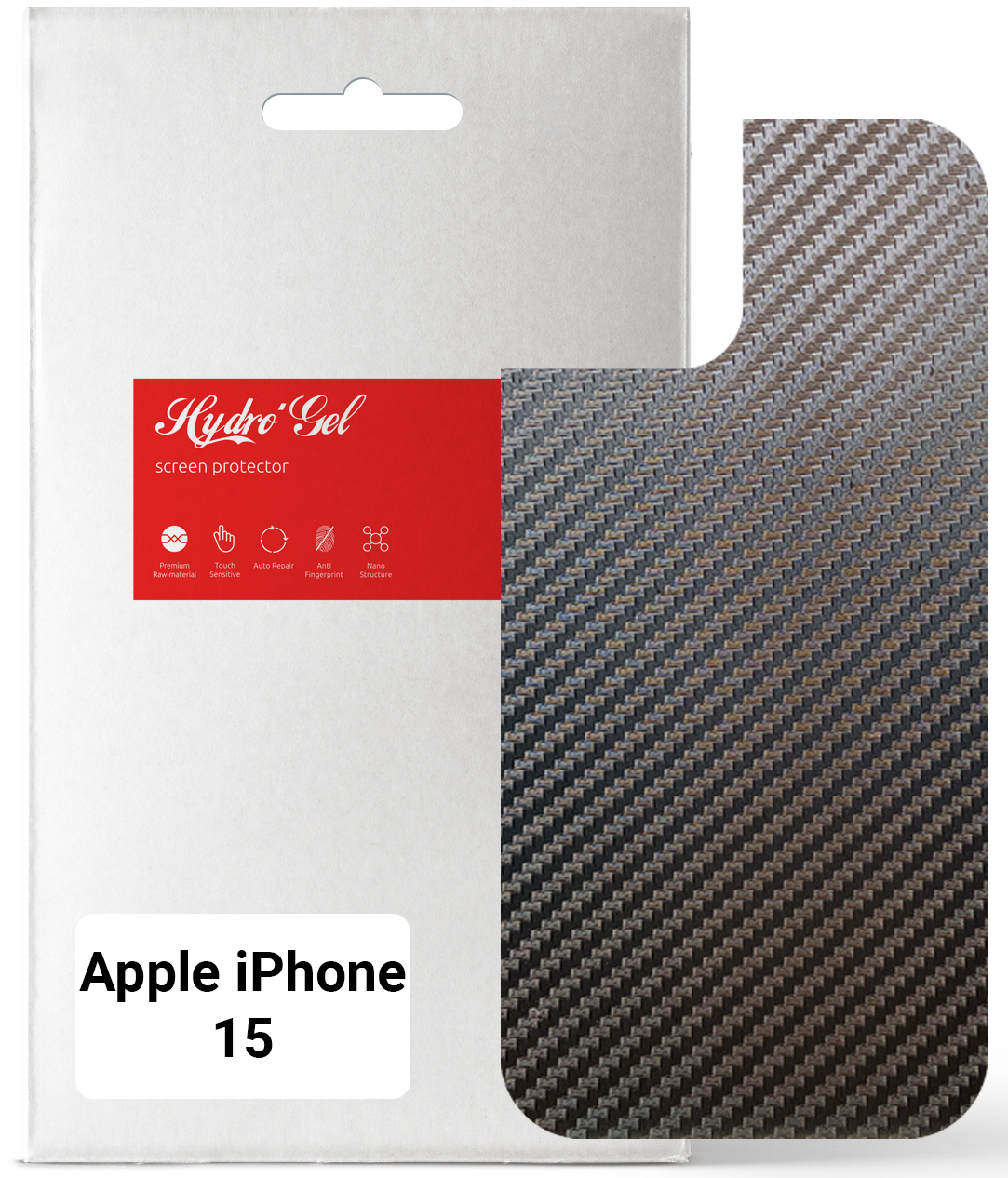 Захисна плівка для смартфону Armorstandart на задню панель for Apple iPhone 15 Carbone (ARM71896) - Фото 1