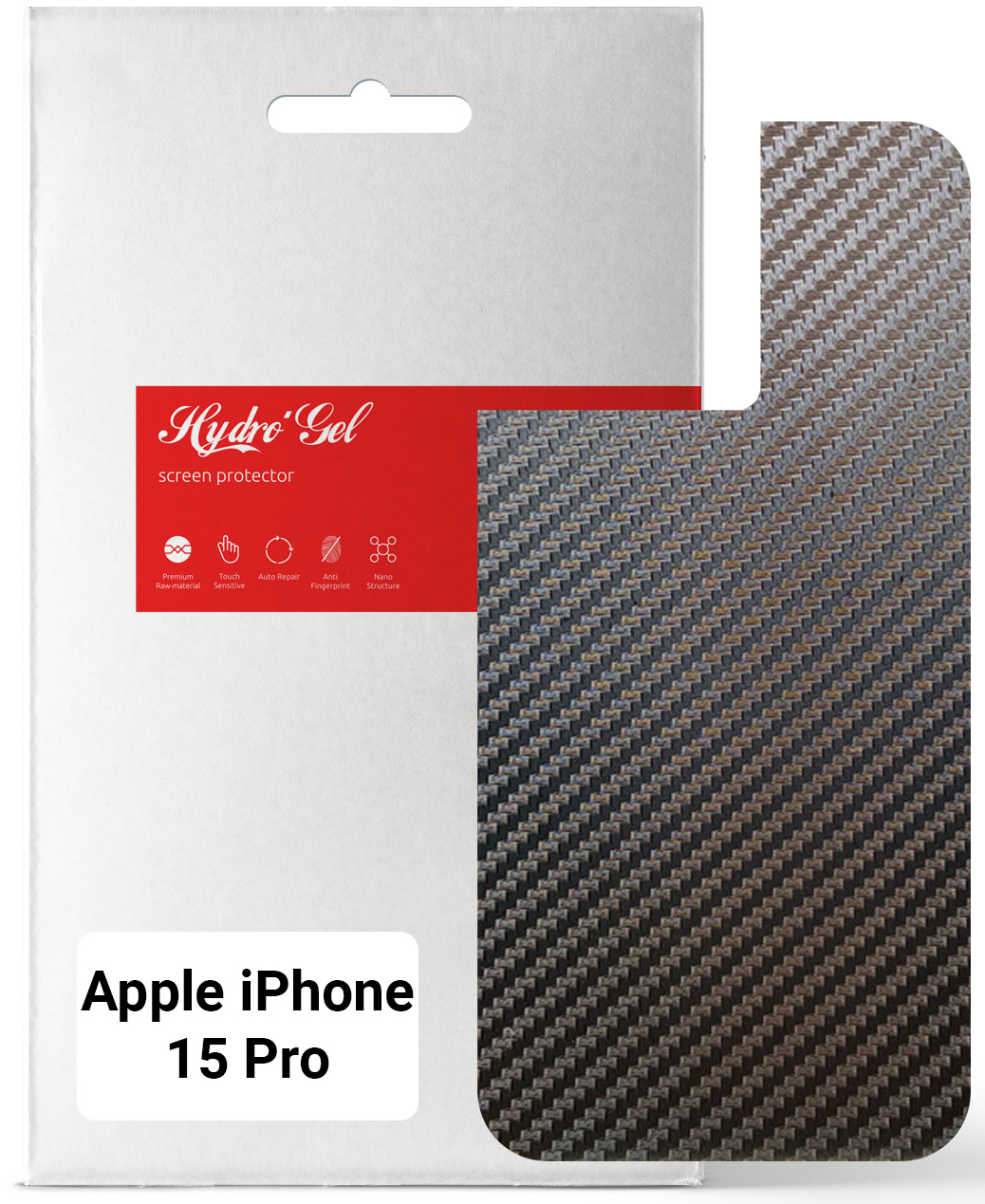Защитная пленка для смартфона Armorstandart на заднюю панель for Apple iPhone 15 Pro Carbone (ARM71904) - Фото 1