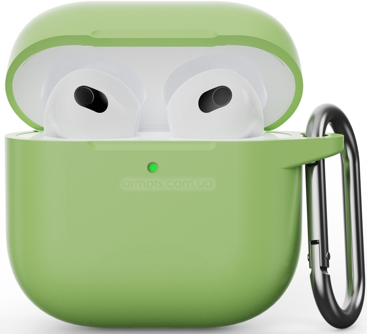 Чехол для наушников Armorstandart Hang Case for Apple AirPods 4 Matcha Green (ARM81286) - Фото 1