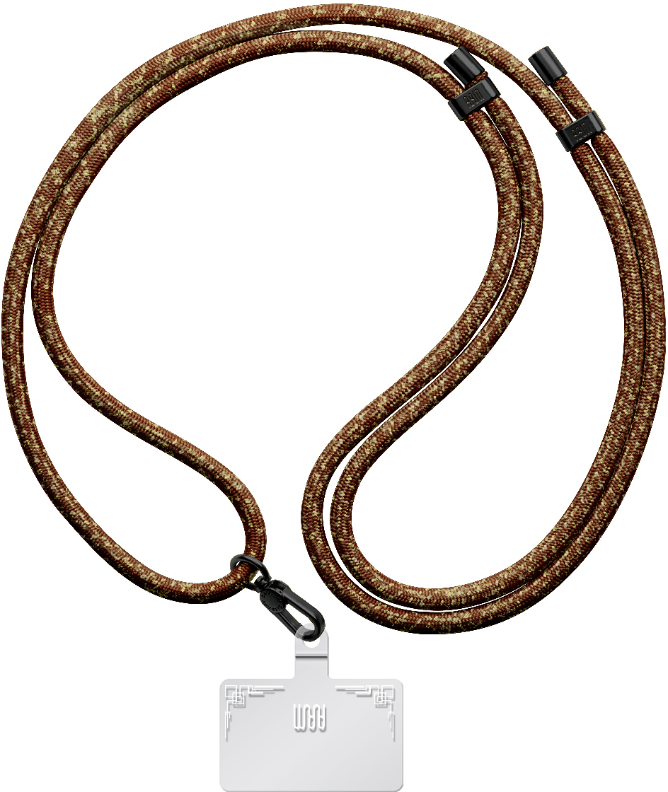 Ремінець для смартфону Armorstandart Rope Black Amber with Clear holder (ARM67204) - Фото 1