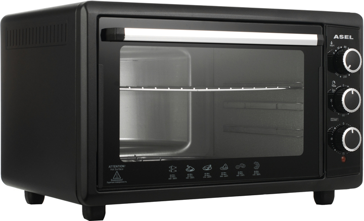 Печь электрическая ASEL AF40-24 BLACK - Фото 1