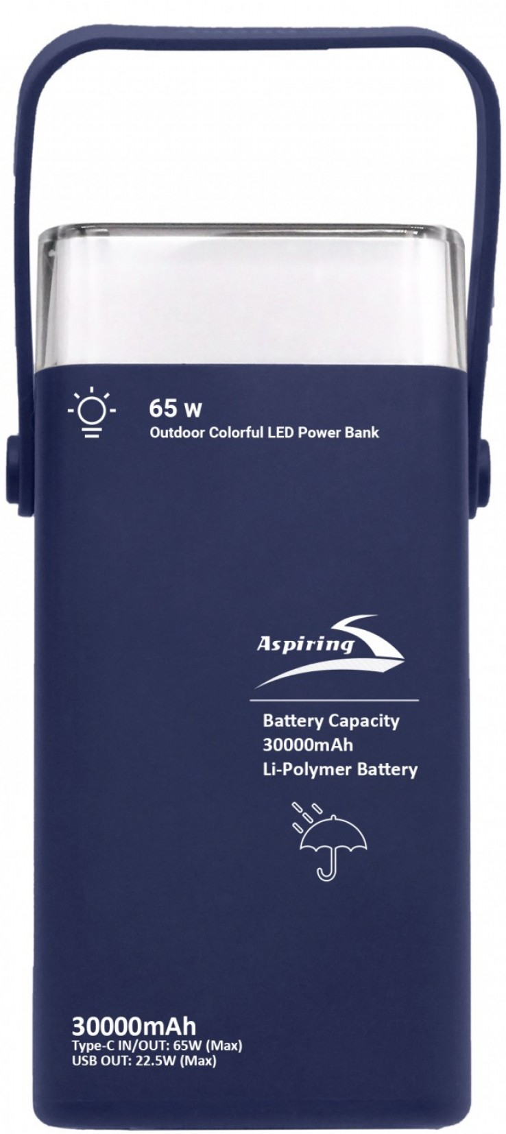 Купити Батарея мобільна Aspiring Vigor 30 PD 30000mAh 65W Blue (VG65PD) - Фото 1 Батарея мобільна Aspiring Vigor 30 PD 30000mAh 65W Blue (VG65PD) - Фото 1