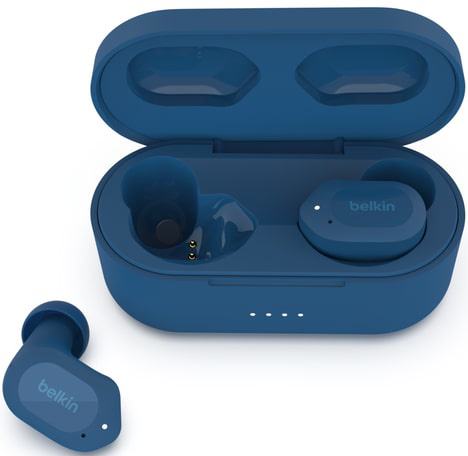 Наушники вкладыши беспроводные TWS Belkin Soundform Play True Wireless Blue (AUC005BTBL) - Фото 1