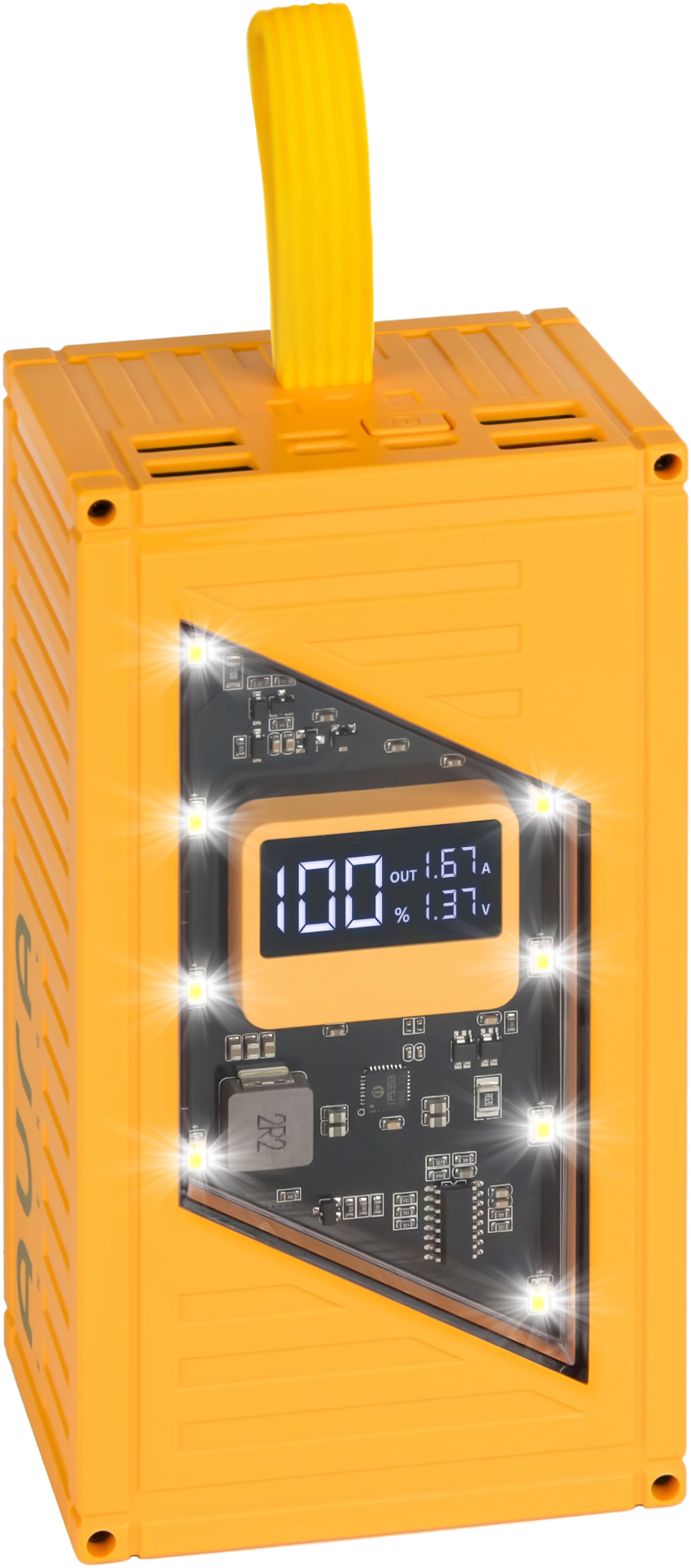 Батарея мобильная Aura NRG-P30 30000 mAh 22.5W Yellow (PBANRG-P30Y) - Фото 1
