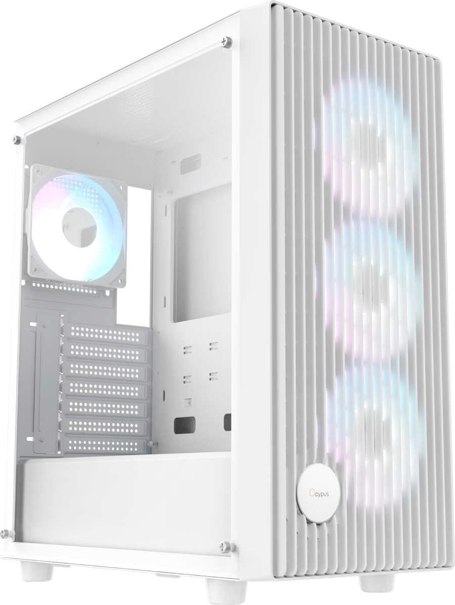 Корпус OCYPUS ATX W/O PSU GAMMA C70 WH ARGB (GAMMA-C70-WHG400XX-GL) - Фото 1