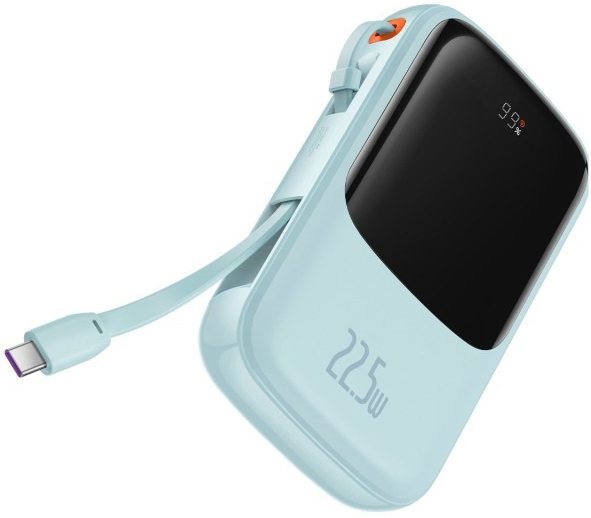 Батарея мобильная Baseus Qpow Pro 10000mAh 22,5W Blue (PPQD020103) - Фото 1