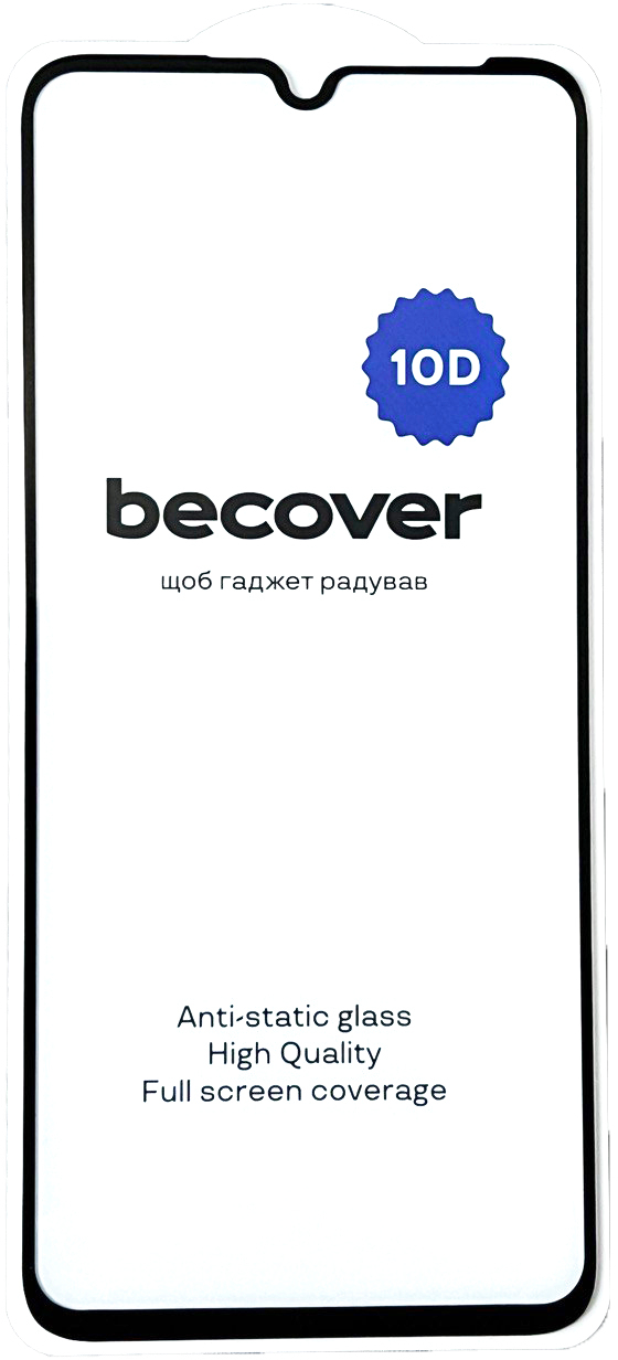 Защитное стекло для смартфона BeCover Honor X7a 10D Black (711334) - Фото 1