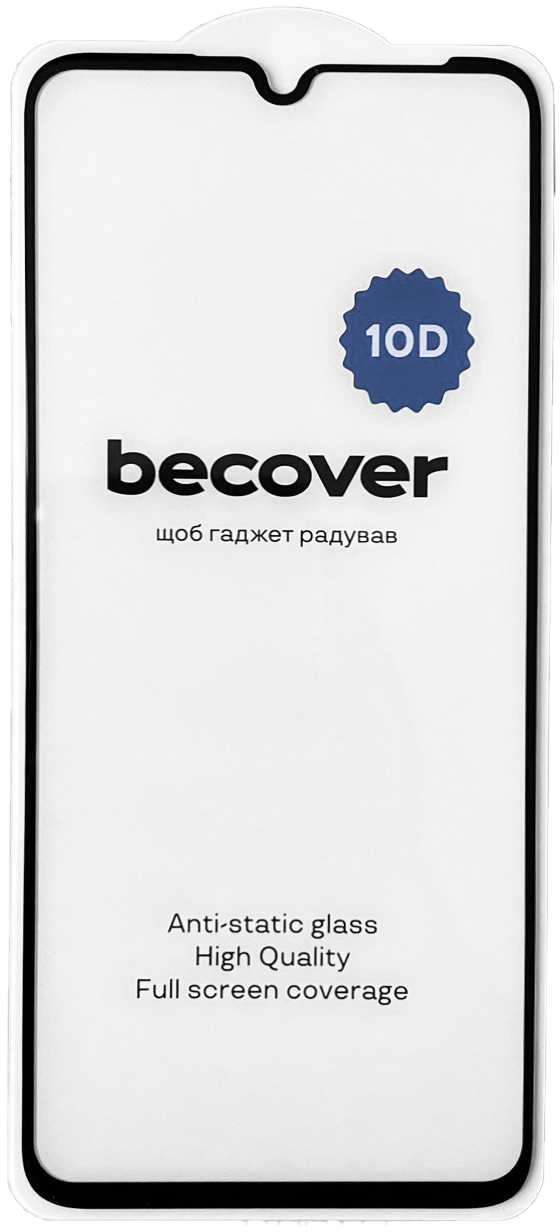 Защитное стекло для смартфона BeCover Realme C51 10D Black (711343) - Фото 1