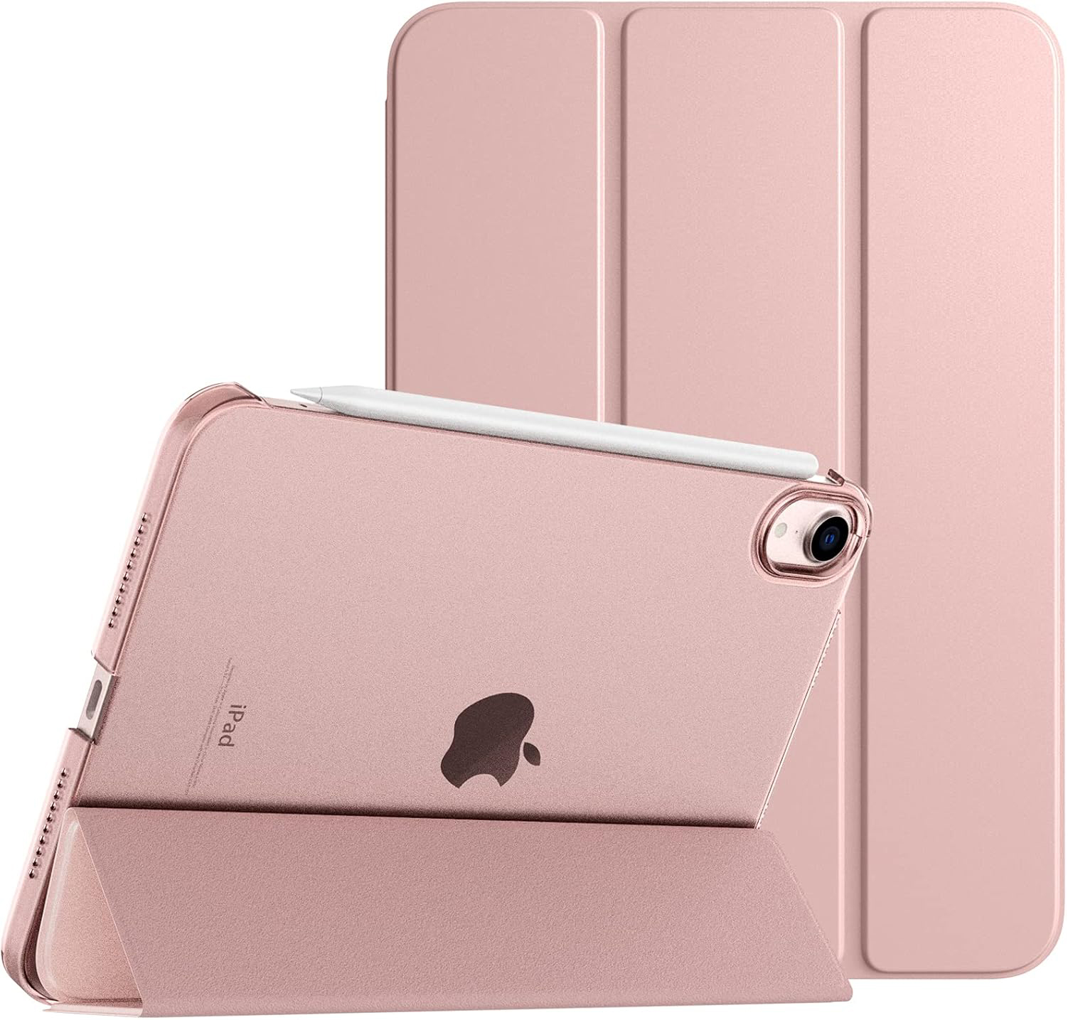 Чехол для планшета BeCover Tri Fold Hard for Apple iPad Mini 7 2024 Rose Gold (712456) - Фото 1