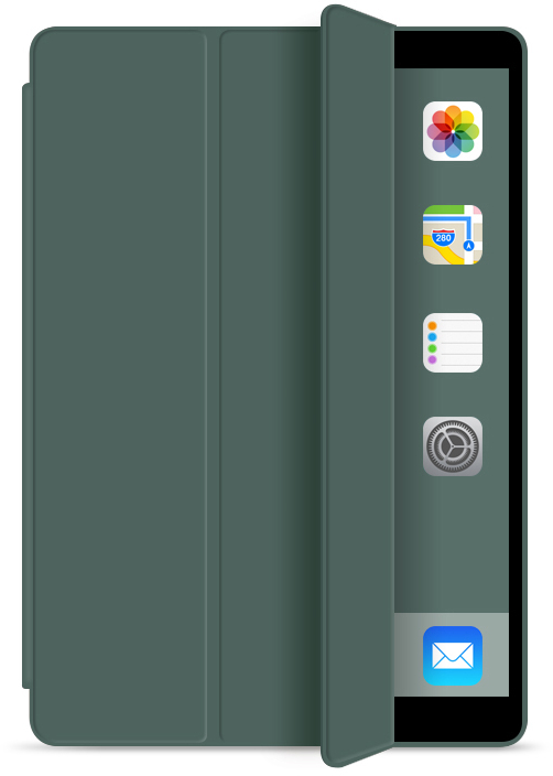 Чехол для планшета BeCover Tri Fold Soft TPU for Apple iPad mini 6 2021 Dark Green (706721) - Фото 1