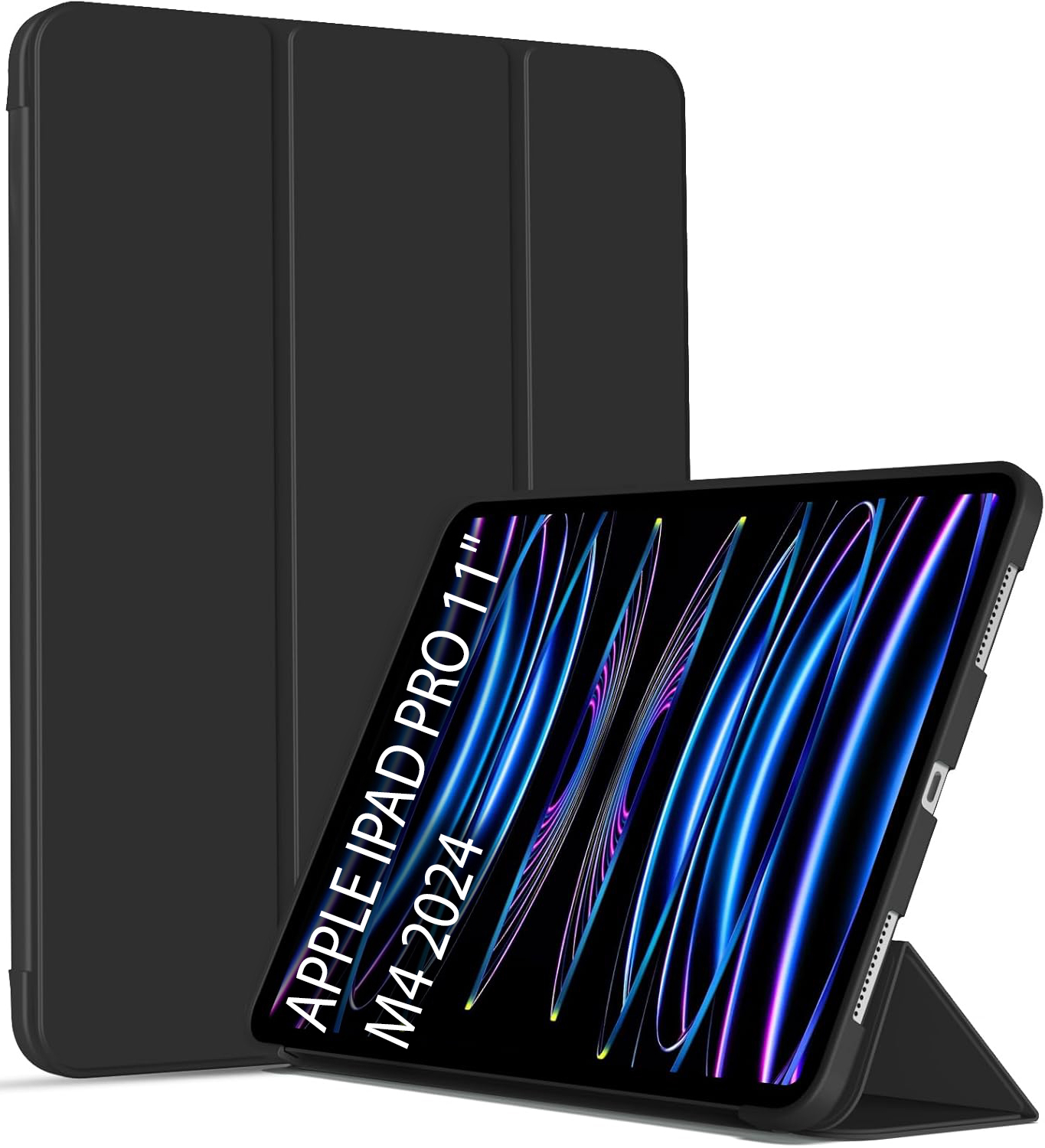 Чехол для планшета BeCover Tri Fold Soft TPU Silicone for Apple iPad Pro 11'' M4 2024 Black (711744) - Фото 1