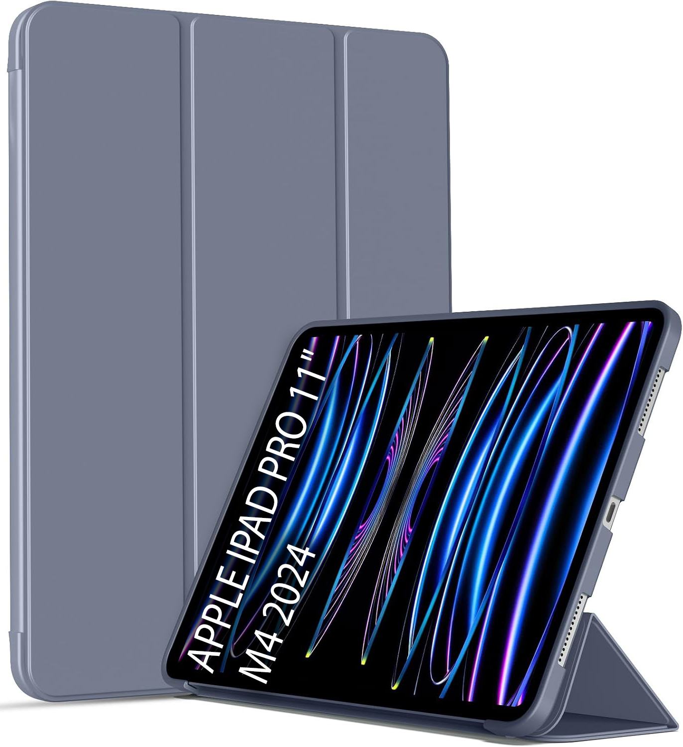 Чехол для планшета BeCover Tri Fold Soft TPU Silicone for Apple iPad Pro 11'' M4 2024 Purple (711749) - Фото 1