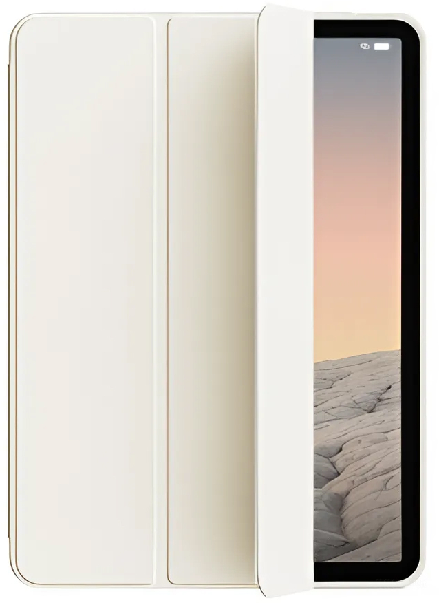 Чехол для планшета BeCover Tri Fold Soft TPU Silicone for Apple iPad Pro 13'' M4 2024 Beige (711751) - Фото 1