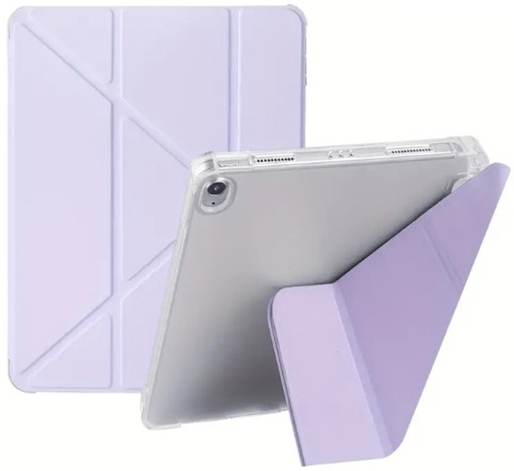 Чехол для планшета BeCover Ultra Slim Origami Transparent с креплением Apple iPad Air 11'' (M2)/iPad Air 11'' (M3) Purple (711392) - Фото 1