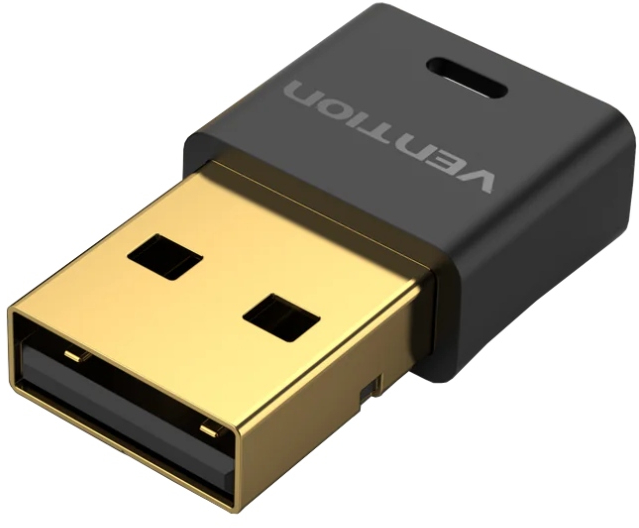 Адаптер сети Bluetooth USB Vention v5.1 USB Apt-X RTL (CD) Black (NAFB0) - Фото 1