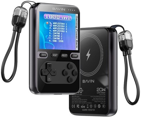 Батарея мобильная Bavin PC1200S 5000 mAh GAMING 20W Black (Y-PC1200S BK) - Фото 1