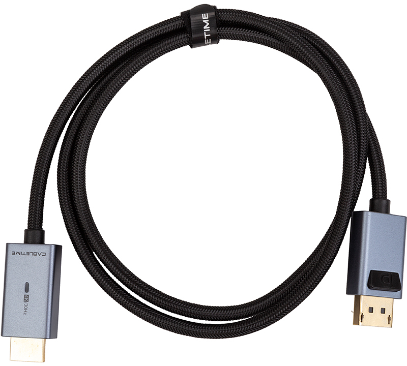 Купити Кабель Cabletime DisplayPort - HDMI, 4K/30Hz, 1m (CD31H) - Фото 1 Кабель Cabletime DisplayPort - HDMI, 4K/30Hz, 1m (CD31H) - Фото 1