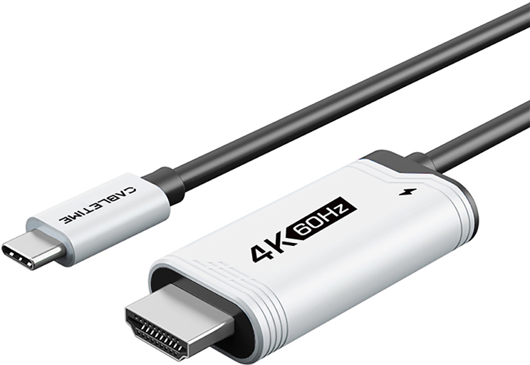 Купити Кабель Cabletime USB Type-C (M) HDMI (M) 2 м (CC17L) - Фото 1 Кабель Cabletime USB Type-C (M) HDMI (M) 2 м (CC17L) - Фото 1