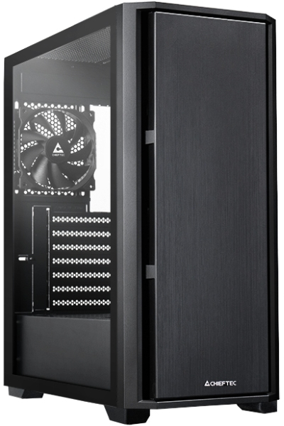 Корпус Chieftec Pro Midi TG AS-02B-TG-OP ATX без БП Black (AS-02B-TG-OP) - Фото 1