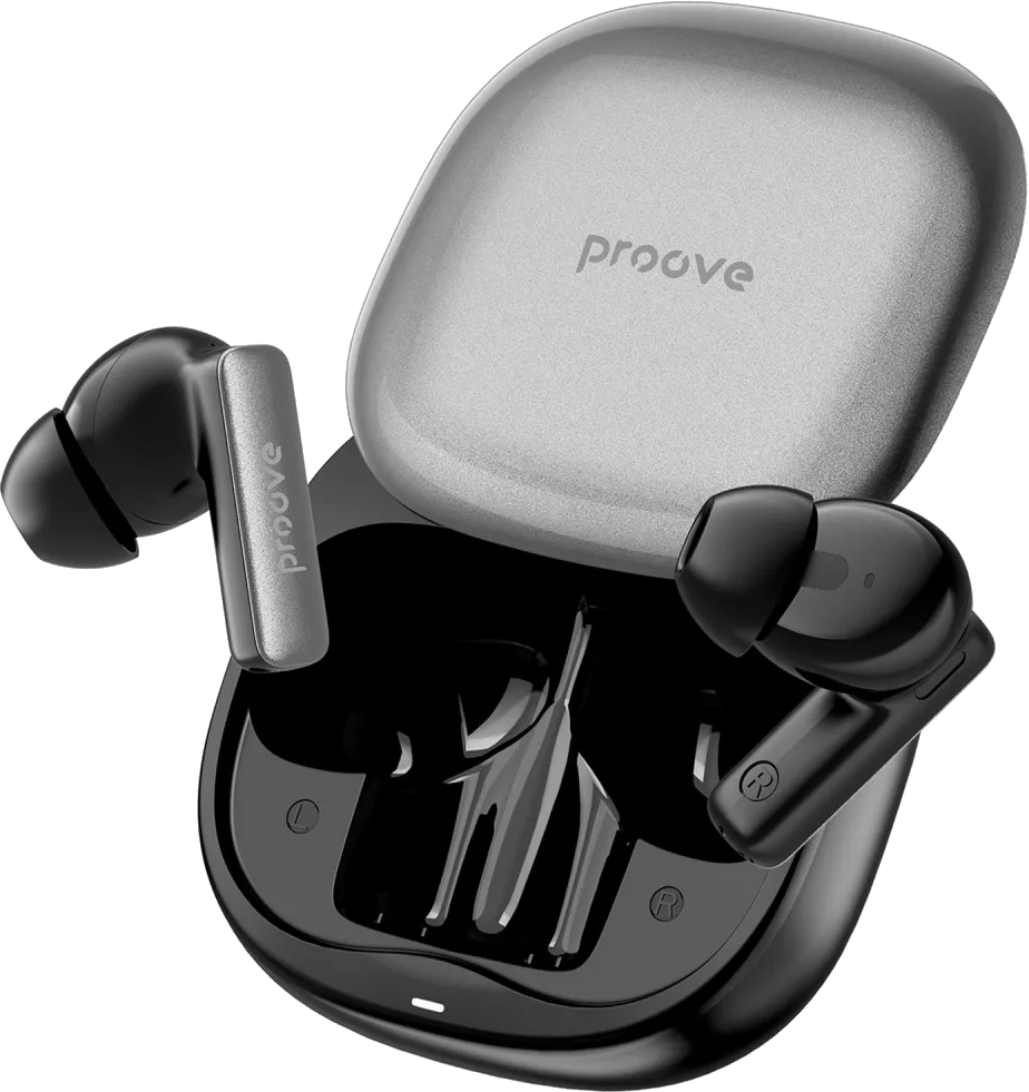 Купити Навушники вкладиші бездротові TWS Proove NoLimit TWS with Hybrid ANC Black/gray (TWNL0001AP13) - Фото 1 Навушники вкладиші бездротові TWS Proove NoLimit TWS with Hybrid ANC Black/gray (TWNL0001AP13) - Фото 1