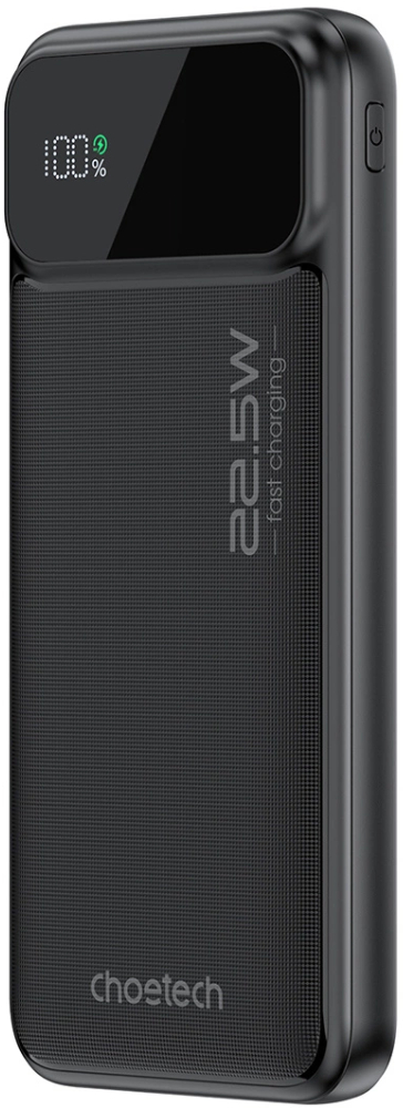 Батарея мобильная Choetech 10000mAh 22.5W PD,QC3.0 2USB-A+USB-C Black (B728-CCBK) - Фото 1