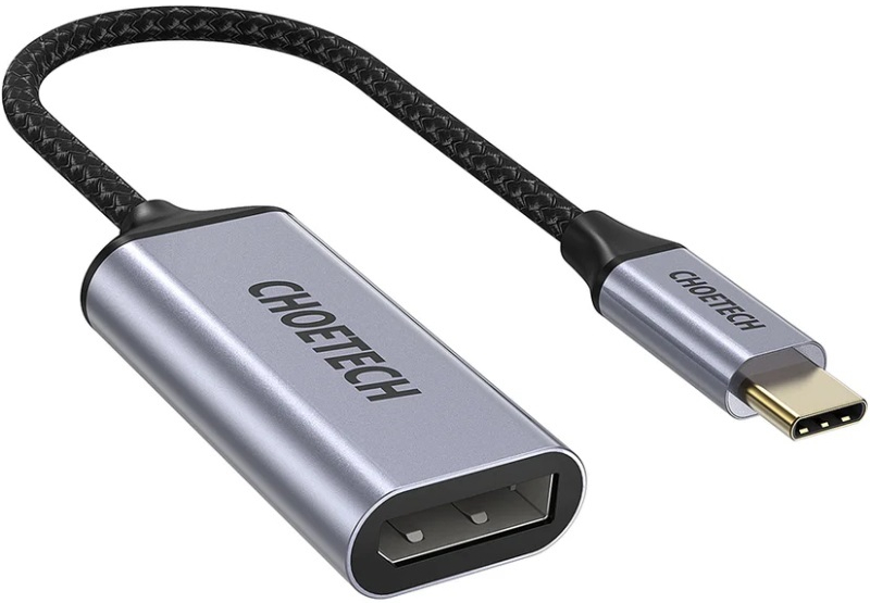 Переходник Choetech Type-C Displayport F 4K (HUB-H11-GY-V2) - Фото 1