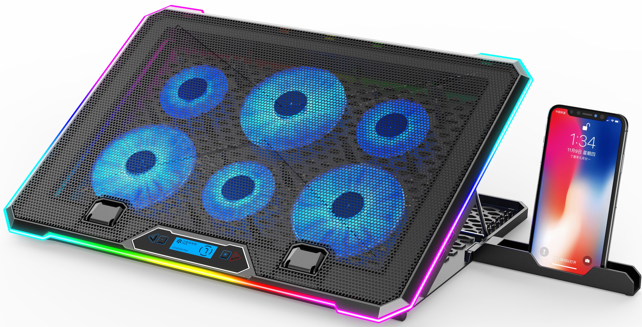 Підставка під ноутбук охолоджуюча GamePro CP940 Black - Фото 1