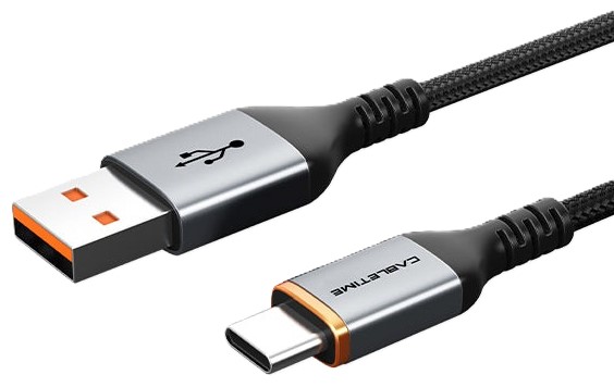 Кабель синхронизации данных Cabletime USB Type-C - USB (M/M) 2m Black (CA50L) - Фото 1